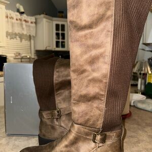 Corkys Chocolate Brown Textured Footwear